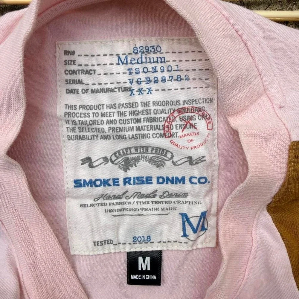 Smoke Rise DNM Co Patchwork Graphic T-Shirt Men's Medium - Picture 2 of 7